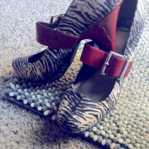 Fergalicious Zebra & Red Heels (NWOT)